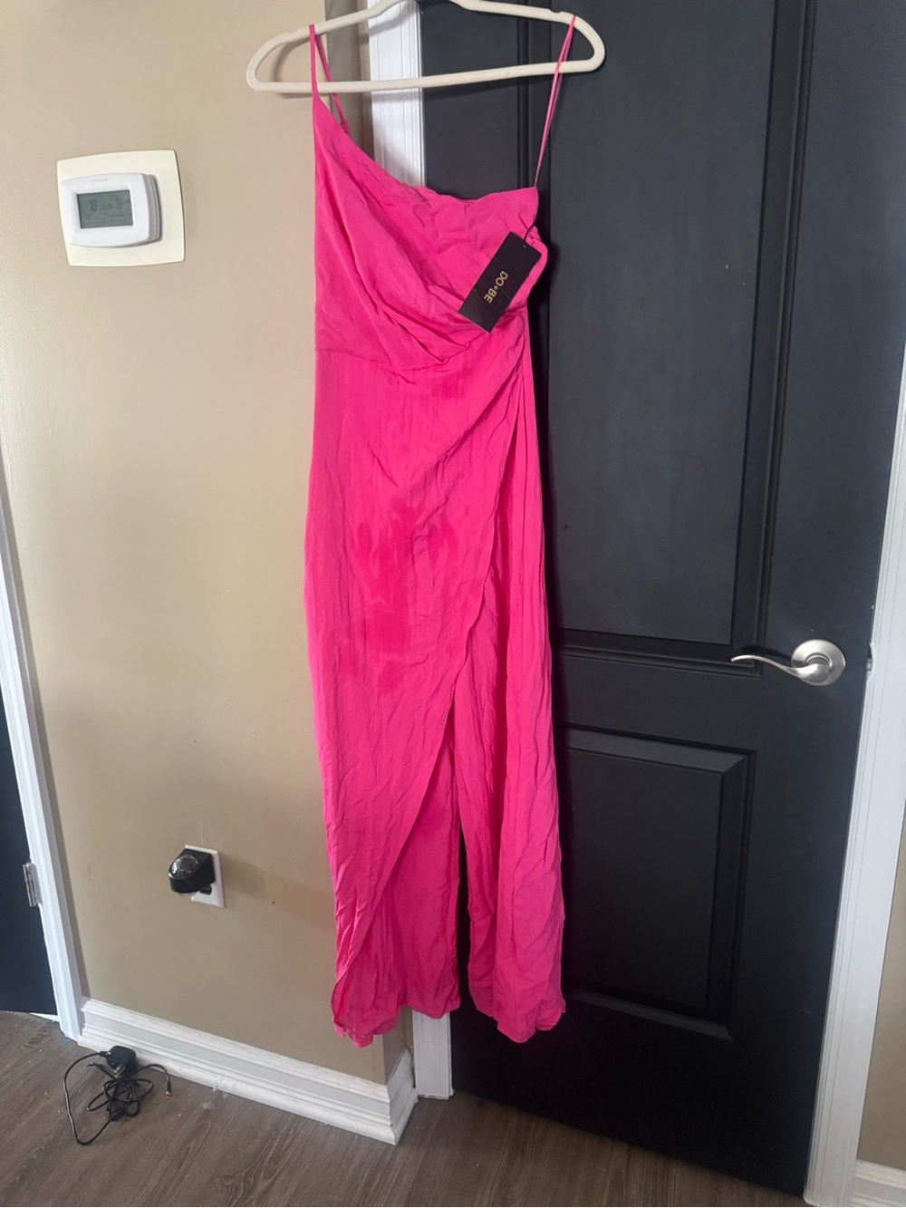 DO+BE Hot Pink One Shoulder Jumpsuit